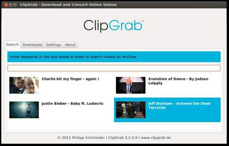 ClipGrab en Ubuntu, Linux Mint mediante PPA