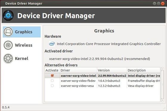 ... drivers, just select a driver or kernel, DDM will download and install