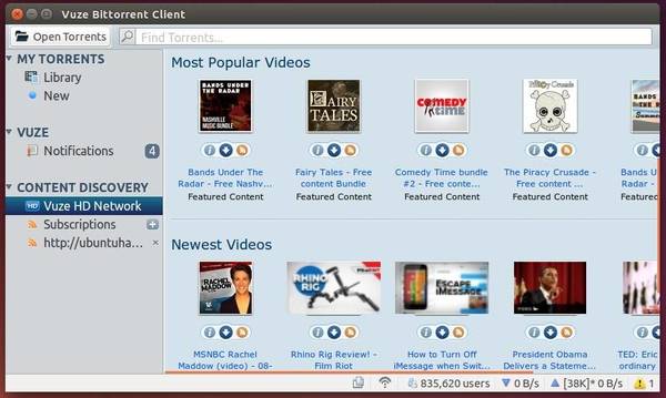 Vuze Bittorrent in Ubuntu