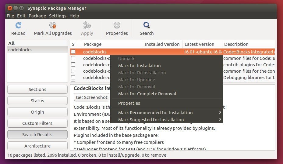 Code blocks for ubuntu 16.04 free. download full