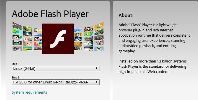 Adobe Flash Player 19 Npapi Plugin