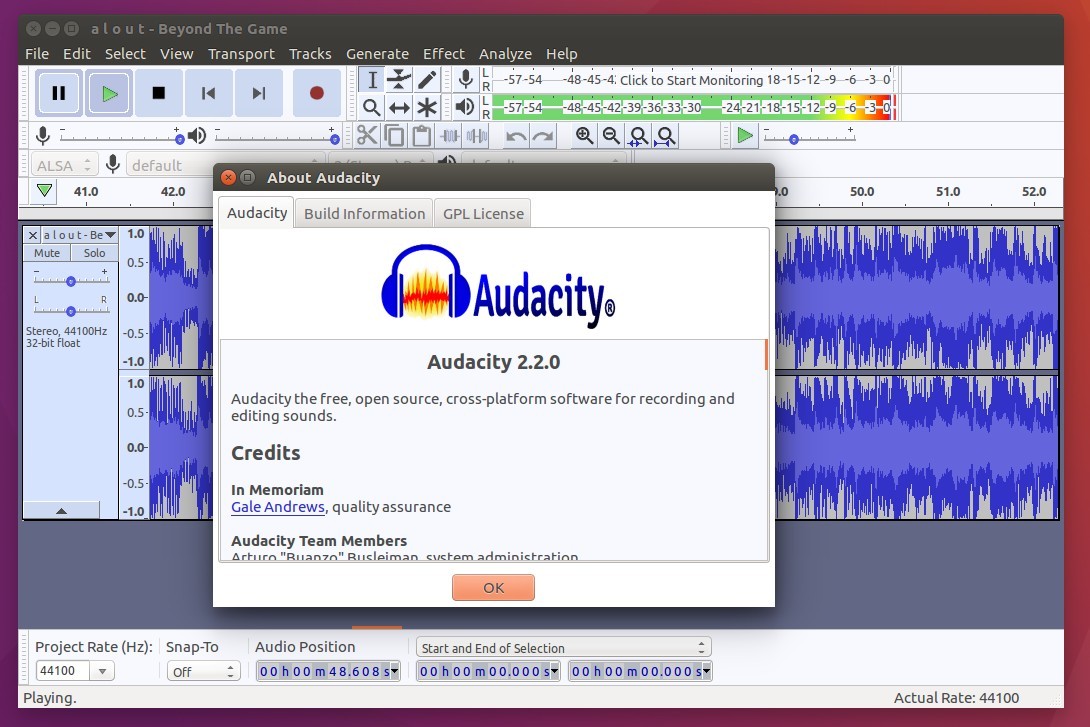 audacity per ubuntu