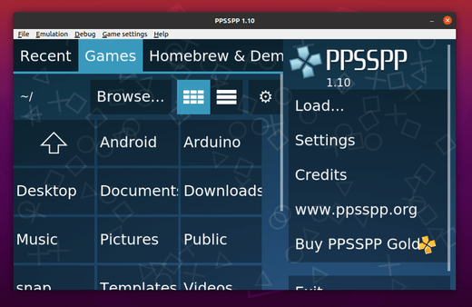 How To Install Psp Emulator Ppsspp 1 10 In Ubuntu 20 04