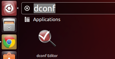 dconf editor in unity dash