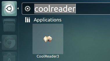 cool reader ubuntu 13.04 dash