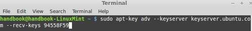 install spotify key linuxmint