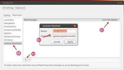 linux task manager shortcut