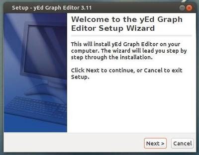 yEd graph editor wizard