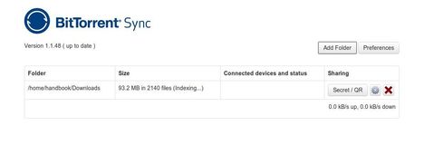 bittorrent sync 1 percent