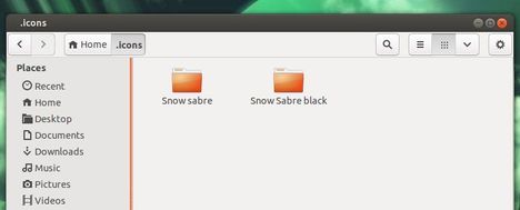 snow sabre icons ubuntu
