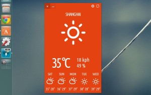 typhoon weather widget for ubuntu