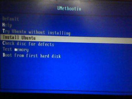 boot up ubuntu usb