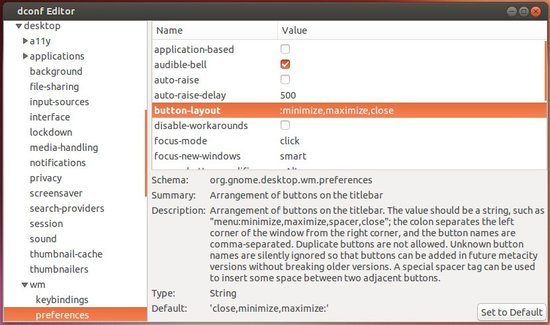 move window buttons right ubuntu 13.10