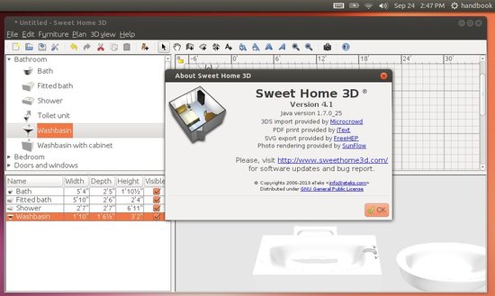 Download Install Sweet Home 3d 4 1 Via Ppa In Ubuntu 13 04 12 04 Ubuntuhandbook