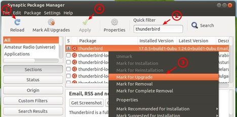 upgrade thunderbird 24 ubuntu