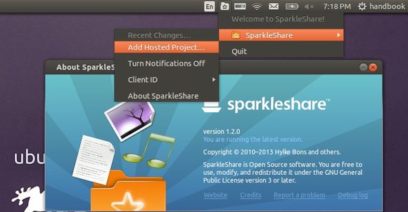 SparkleShare 1.2