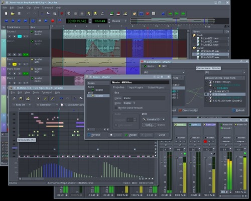 qtractor multi-track recording and sequencing software