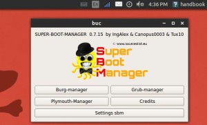 super-boot-manager main window
