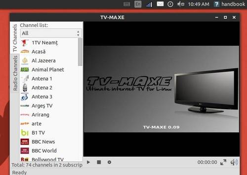 tv-maxe in ubuntu 13.04