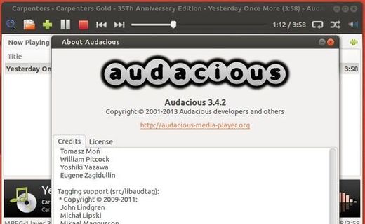 audacious 3.4.2 in ubuntu 13.10