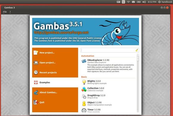 gambas 3.5.1 in ubuntu 13.10