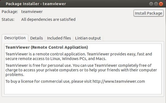 teamviewer 9 linux install