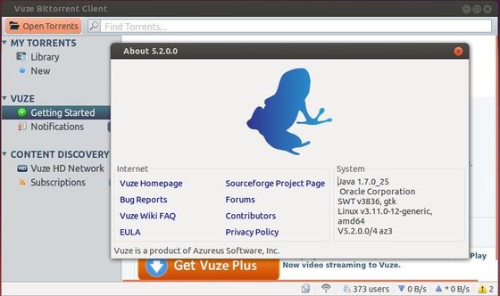 latest vuze 5.2 ubuntu 13.10
