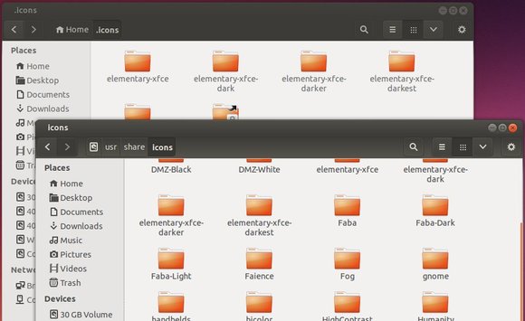 Ubuntu Icons Theme Folder