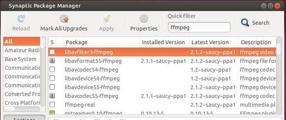 how to install ffmpeg ubuntu 16.10