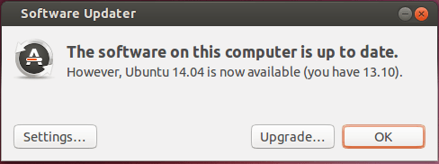 upgrade from Ubuntu 13.10 to Ubuntu 14.04
