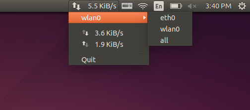 netspeed indicator Ubuntu 14.04