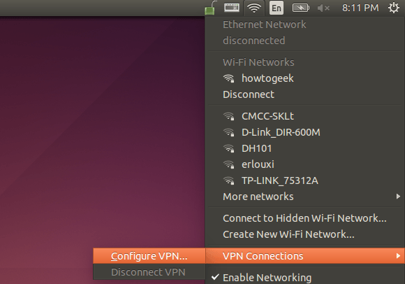 Configure VPN in Ubuntu 14.04