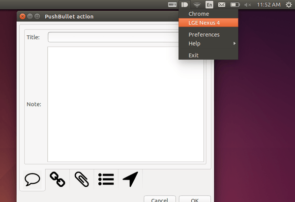 pushbullet indicator for Ubuntu