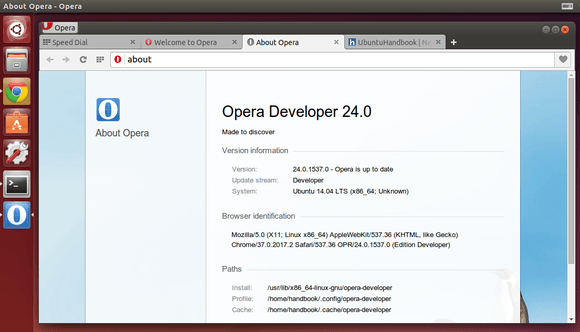 Opera for Linux 24