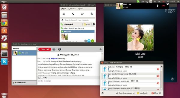 Skype 4.3 in Ubuntu 14.04