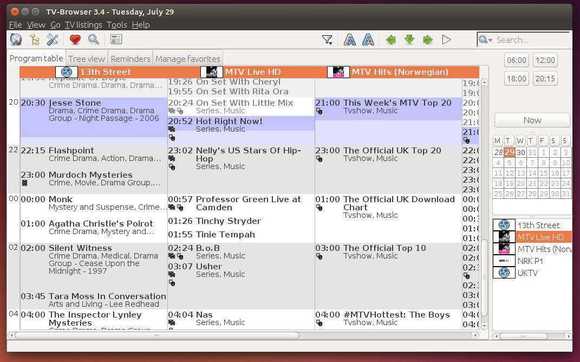 TV Browser in ubuntu 14.04
