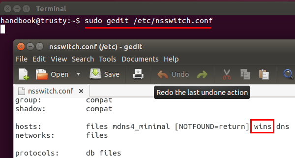 Ubuntu resolve Windows Hostname
