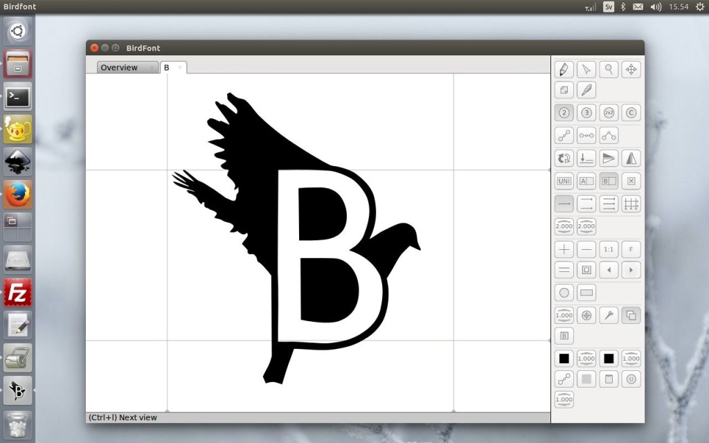 BirdFont Editor in Ubuntu