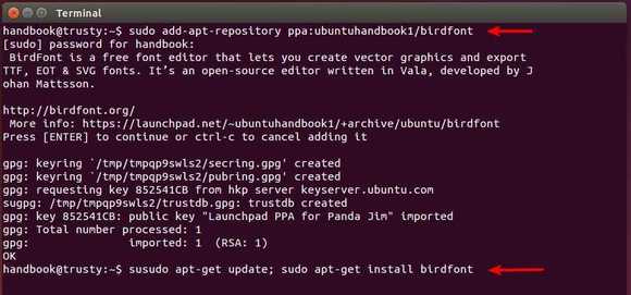 Download Install The Latest Birdfont Font Editor In Ubuntu 14 04 14 10 Ubuntuhandbook