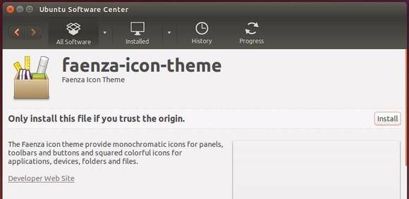 Install Faenza Icon Theme 