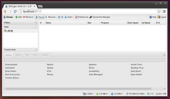 deluge bittorrent client screenshots