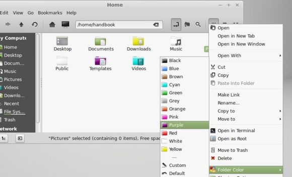 Colorize Nemo Folder Icons (Linux Mint Cinnamon)
