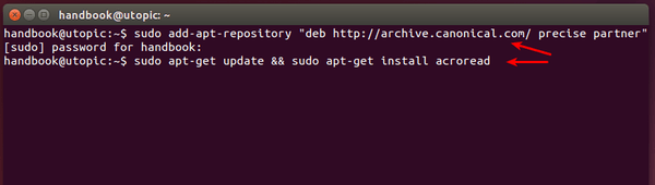 Install Adobe Reader in Ubuntu 14.10