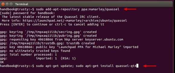 Install Quassel IRC Client
