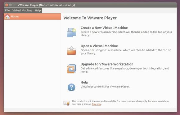 VMware Player in Ubuntu 14.10
