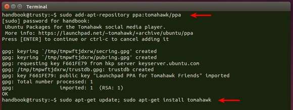 Install Tomahawk from PPA