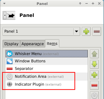 Xfce4 Indicator Plugin