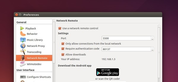 Clementine Network Remote Settings