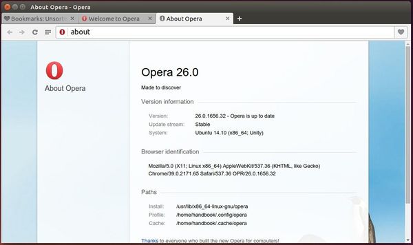 opera beta linux