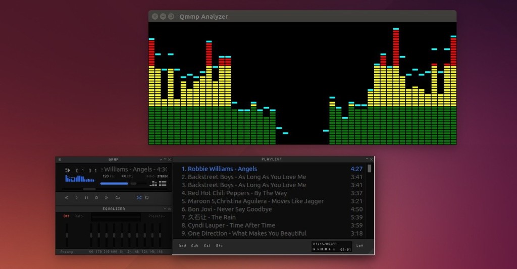 Qmmp Audio Player in Ubuntu
